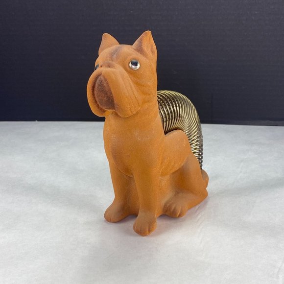 Brooks Creation Other - Vintage Brooks Creation Boxer Dog Letter Mail Spring Sorter Desk Figurine